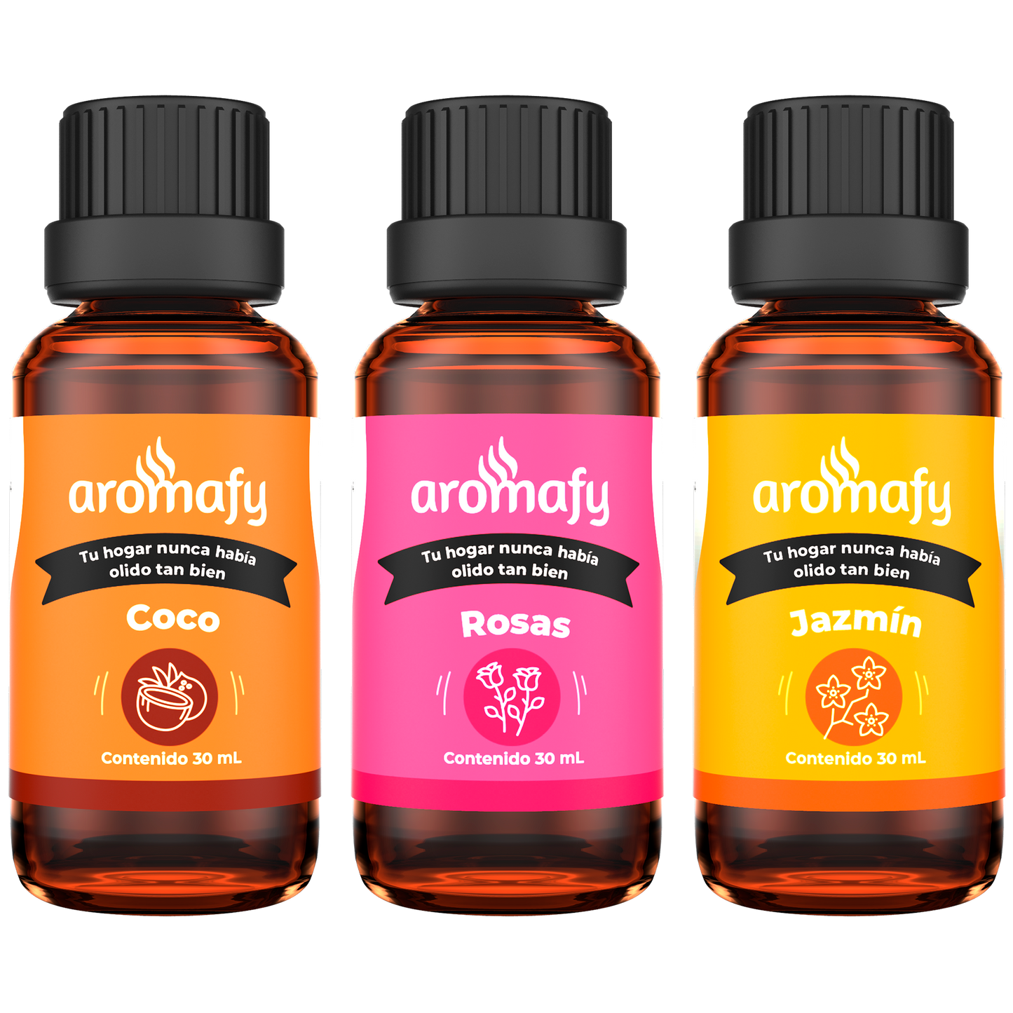 Kit Aromafy Favoritos Coco, Rosas y Jazmín